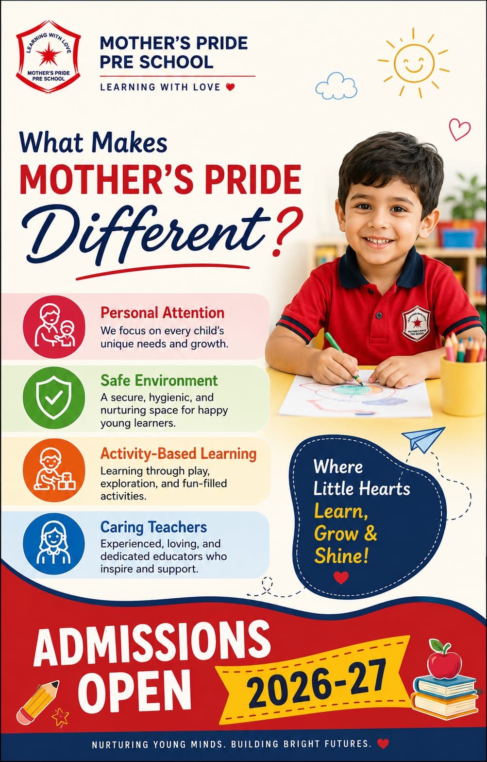 Mother's Pride Admission Poster 2026-27